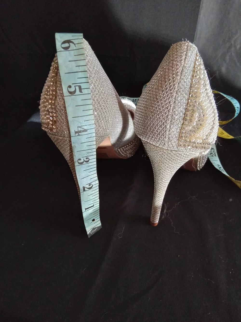 Lauren Lorraine Silve /pearl Beaded Pointed-Toe Pumps